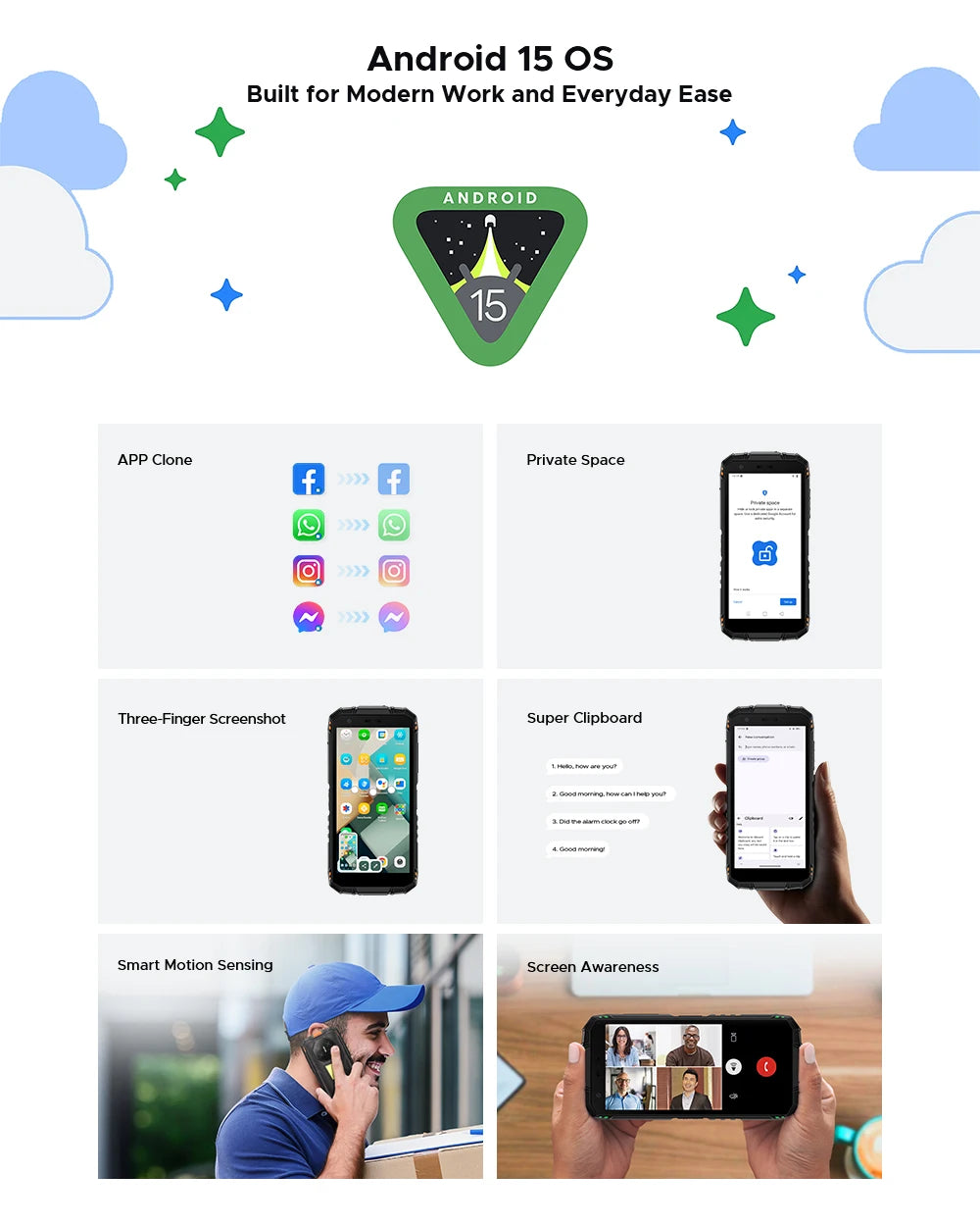 DOOGEE Fire 3 Max Robustes Telefon - 32 GB Und 256 GB, 18W, 5,5 Zoll