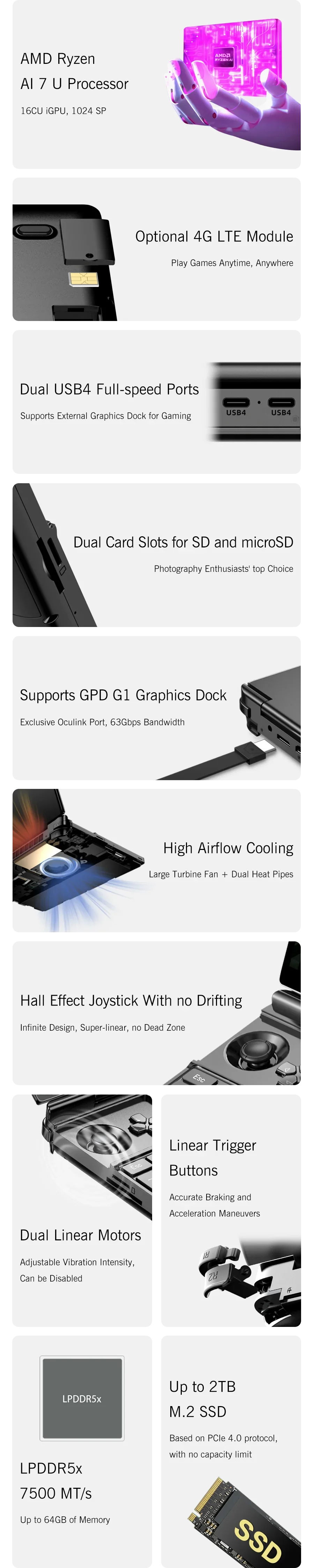 GPD WIN Max2 Gaming-PC - AMD 9HX, 10.1 Zoll, 13h Akku