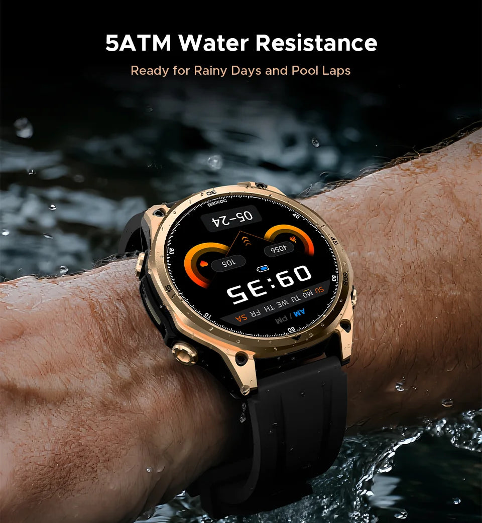 DOOGEE Anywise W1 AMOLED - Akkulaufzeit 18 Tage, Bluetooth 5.3, 1,43 Zoll