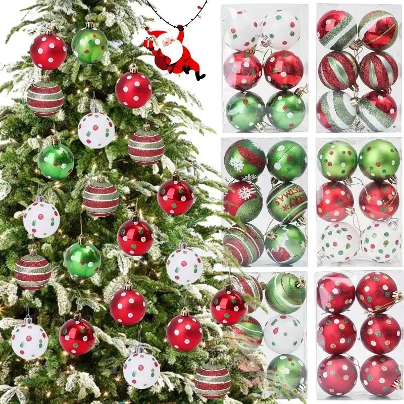 Choice Glitter Kugeln Glitzer Malerei - 6er Set Durchmesser 3 cm