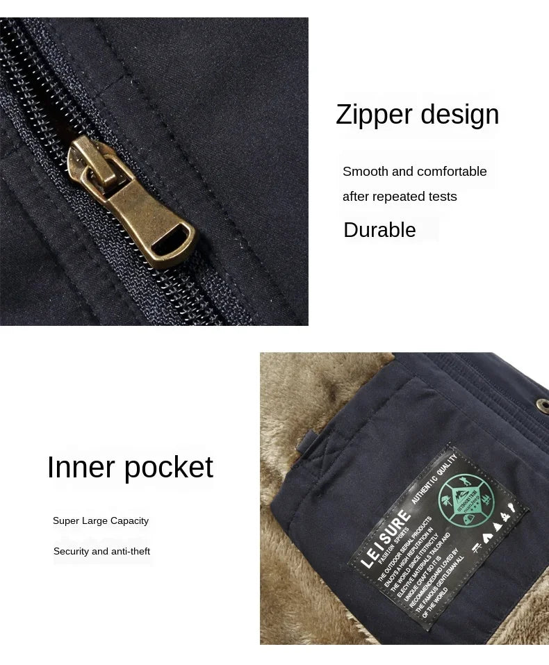 MAINKU Puffer-Weste Leicht Mit Fleecefutter Reißverschluss Größe 8XL - Warme Herren Weste Outdoor