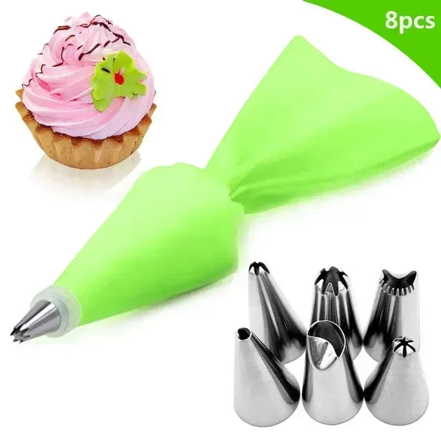 BCMJHWT Spritztüllen Set Silikon - 16 Stück 1 Beutel