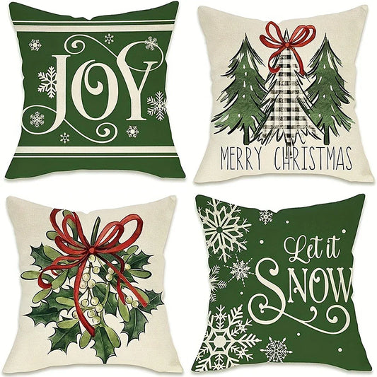 Merry Christmas holiday decoration pillow cover living room sofa car cushion cover home Bedroom room decoration New Year gift