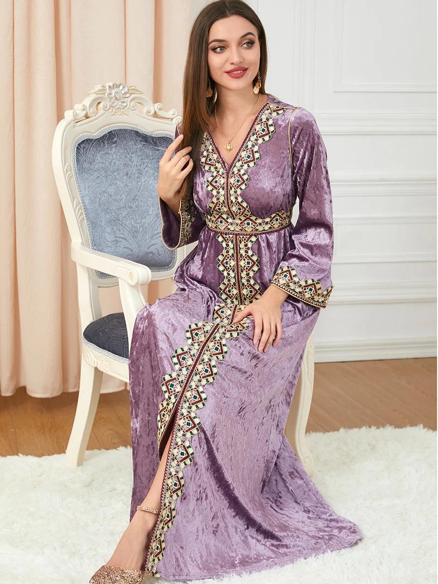 Elegant Dubai inspired dress for muslim women,Modest & stylish fashion