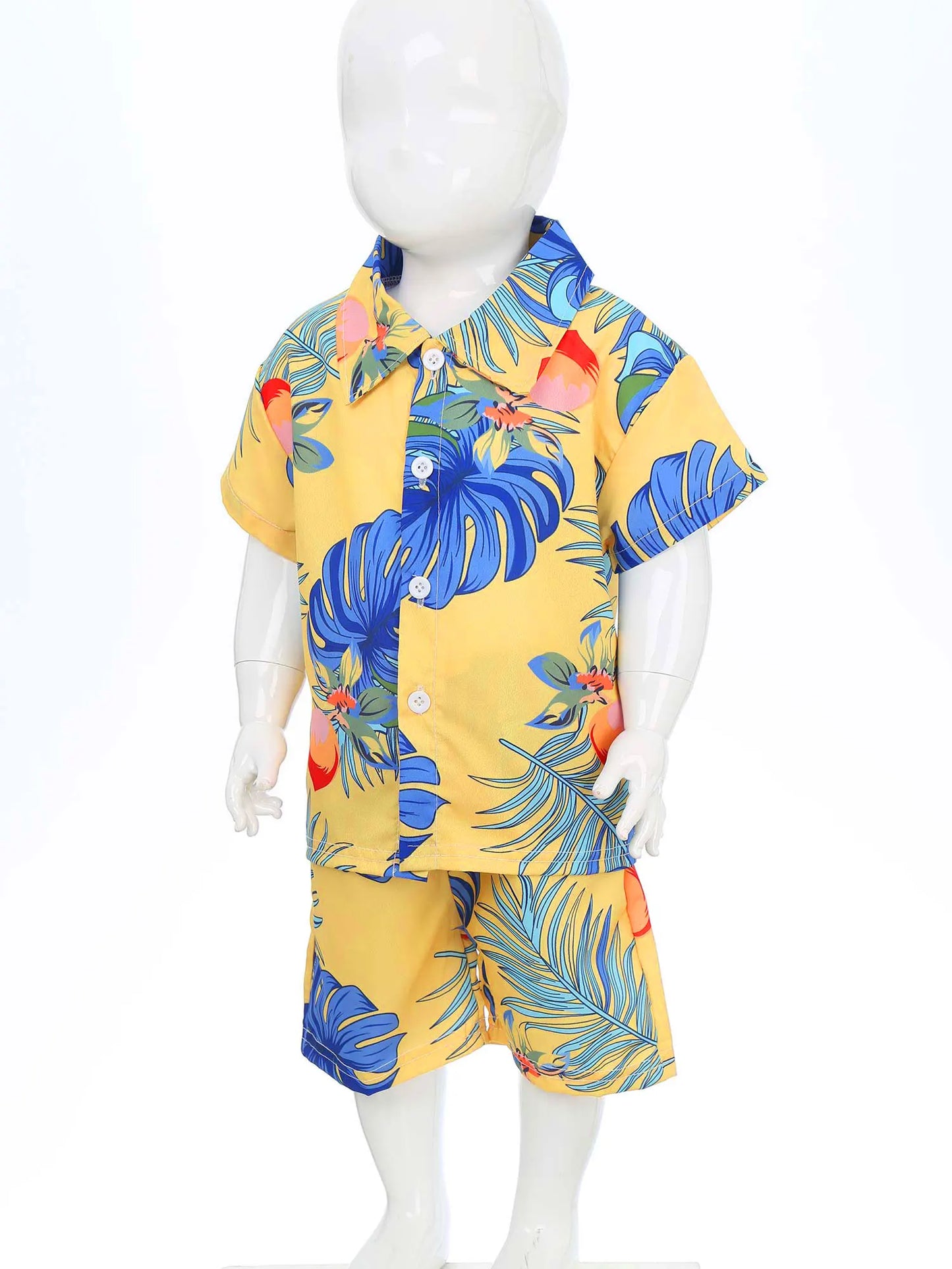 Jungen-Sommer-Set 2025: Hawaii-Hemd & Shorts - Premium Vacation Collection