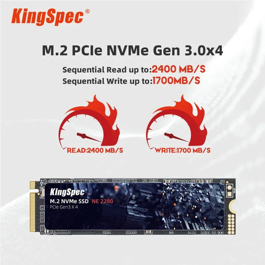 KingSpec M.2 SSD 120GB 256GB 512GB 1TB 2TB Festplatte M2 NVMe PCIe SSD Interne Festplatte für Laptop Desktop MSI - Golden Bridge Store