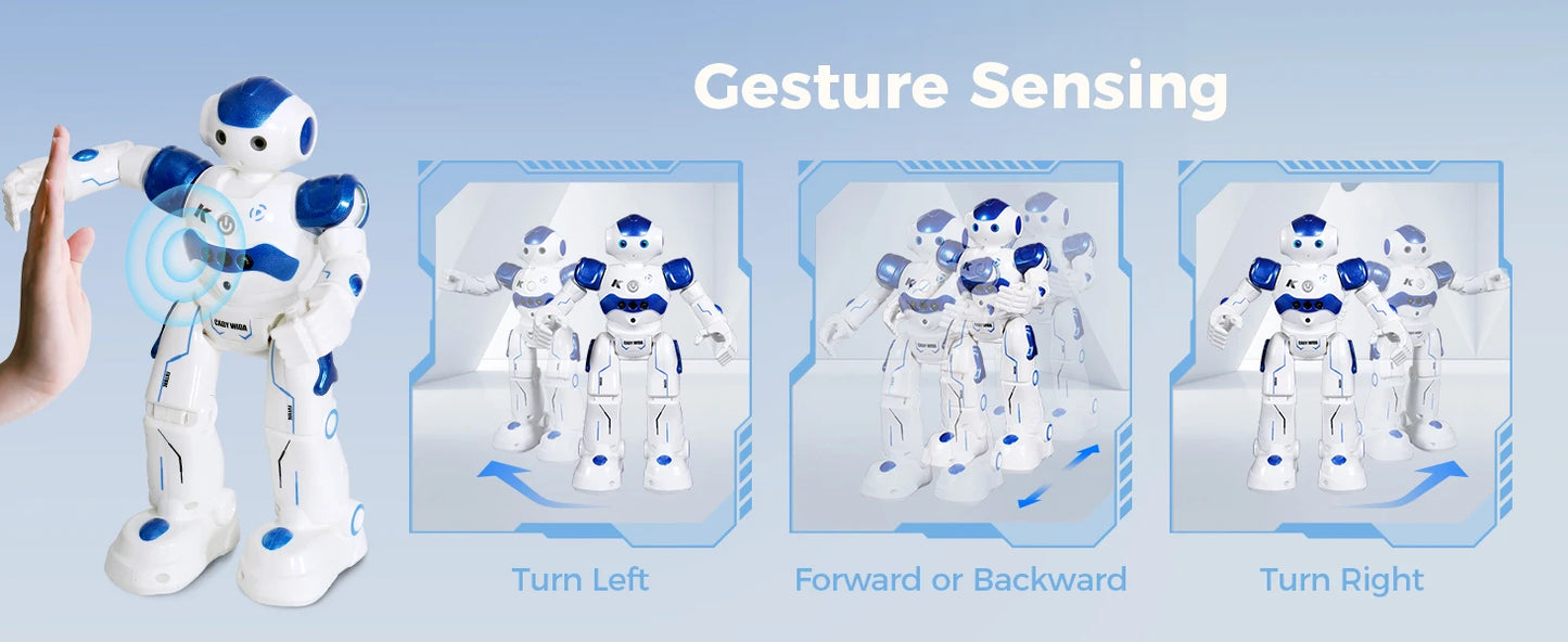 RC Robot Toy Kids Intelligence Gesture Sensing Remote Control Robots Program for Kids Aged 3 4 5 6 7 Boys Girls Birthday Gift