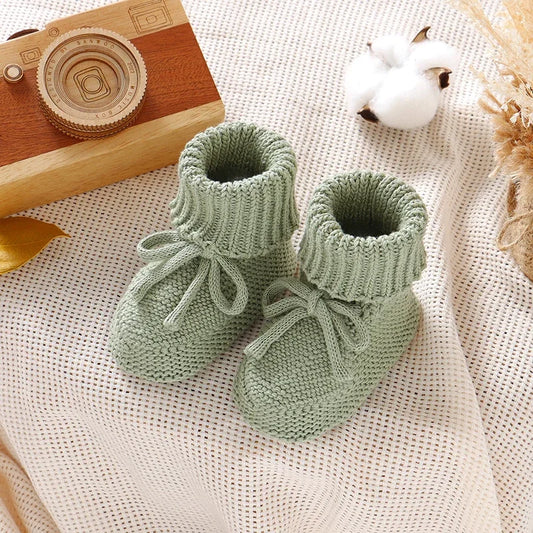 Baby-Stiefel 2025: Cotton-Knit Handmade - First Shoes Collection