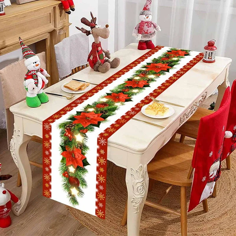 SantaHome Tischläufer Weihnachtszauber - Maße 30x180 cm, Baumwolle