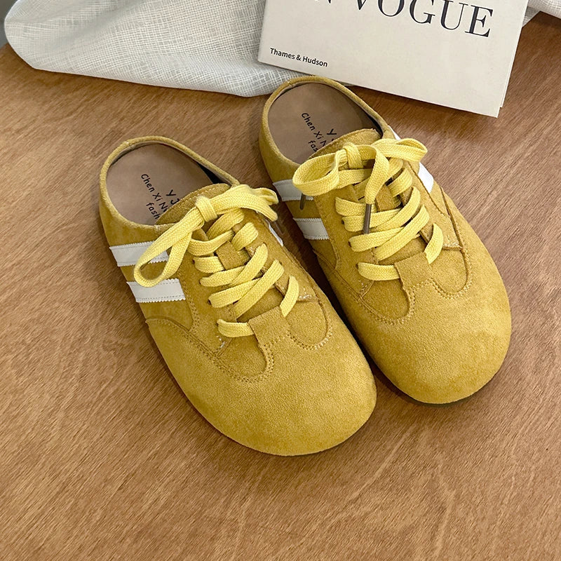 Casual Sneakers Woman Shoes Slippers Flats Platform Sandals Mules 2025 Brand Designer Lace Up Loafers Summer Women's Sneakers