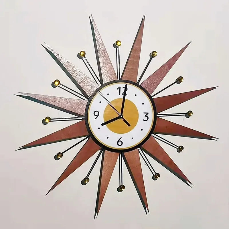 Reloj De Pared 3d Grande Minimalist Living Room Wall Clock Creative Home Decoration Clocks Retro Light Luxury Horloges Murales