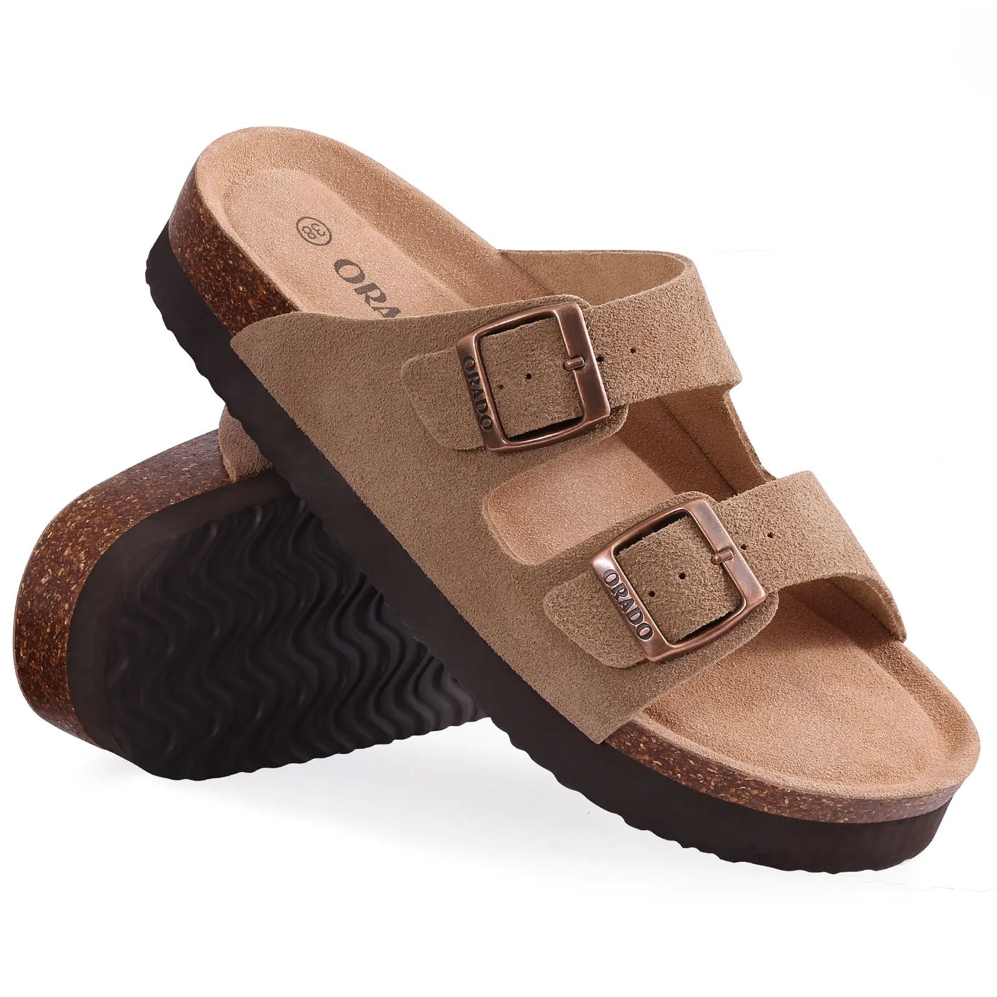 Orado kidmi sandals double buckle outdoor beach soft slipper