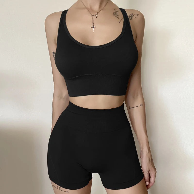 Sports Tank Tops For Women Yoga Underwear Lounge Add padded Lingerie Sleeveless Crop Top Workout Fitness Camis top
