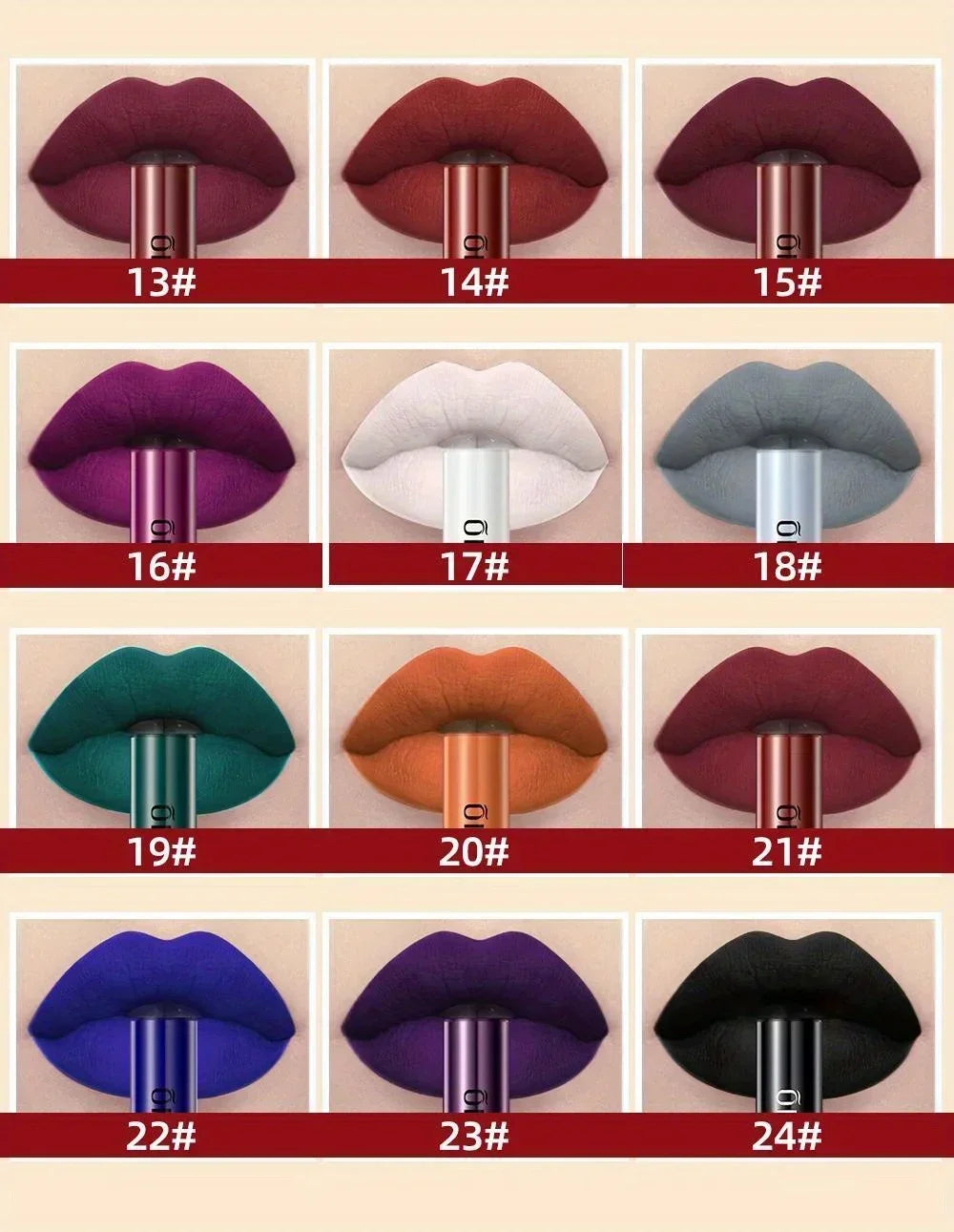 Matte Liquid Lipstick Waterproof Long Lasting Velvet Mate Nude Red Lip Gloss Lint Tube Makeup Cosmetic Lipsticks Lipgloss
