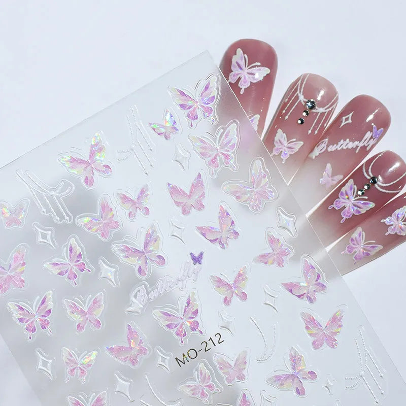 Hign-Concerned 3D Schmetterling Sticker - 1 St 7.2x9.2cm