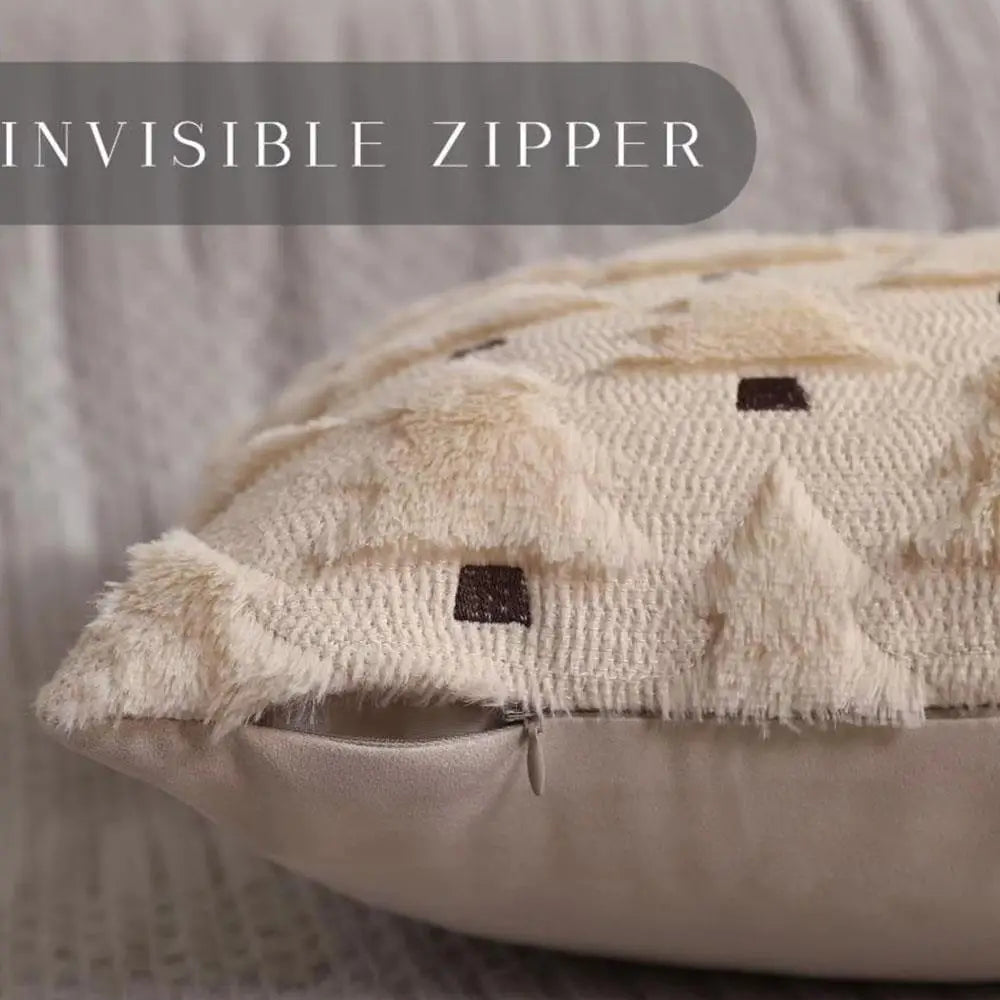 45x45cm Winter Throw Pillow Cover Xmas Home Decor Christmas Plush Pillowcase Pillowslip Home Textile Christmas Tree Pillow Cases