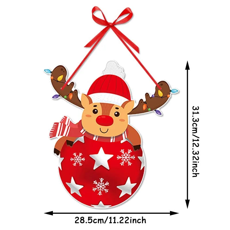 SantaDekor Türschmuck Santa Claus - Größe 30x40 cm, Gewicht 180 g
