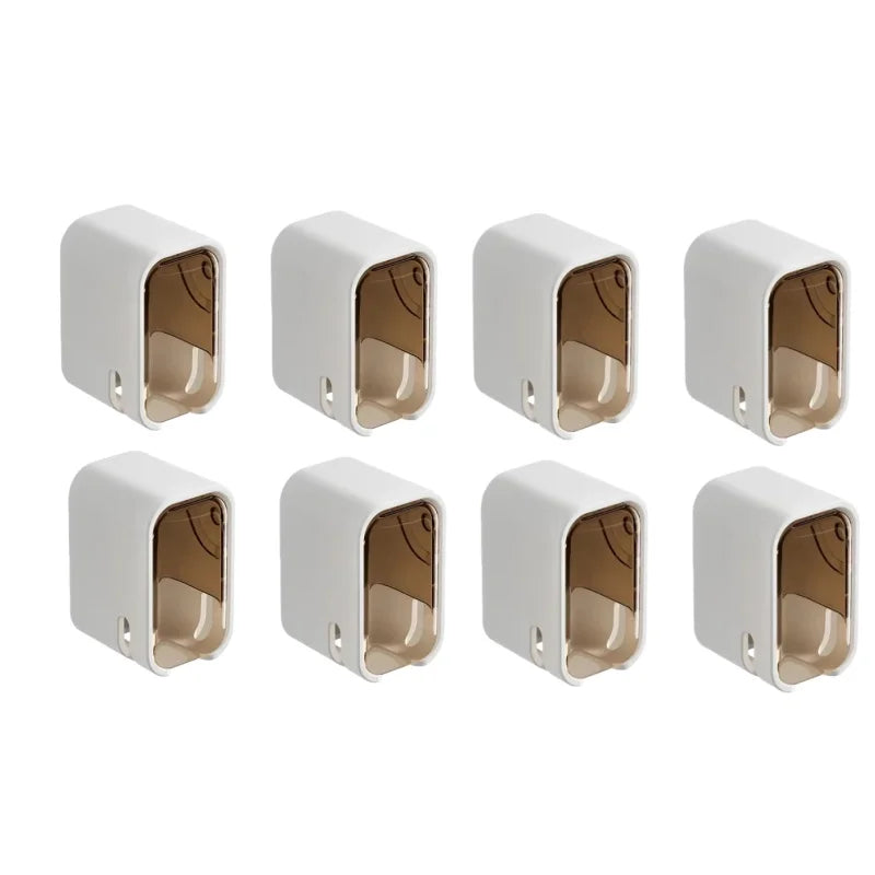 NONEM Zahnbürstenhalter Wandmontage - Kapazität Vier Zahnbürsten, Größe25x9x6