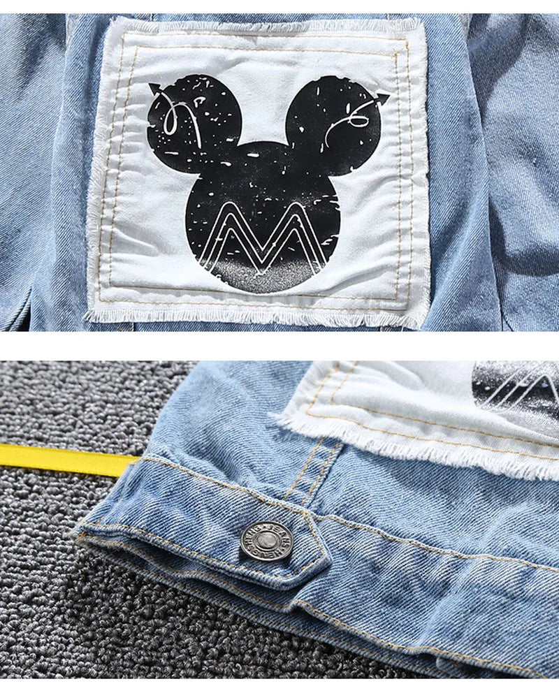 Mickey Minnie Q001 Jeansjacke lässig - Denim, Gr.1-12
