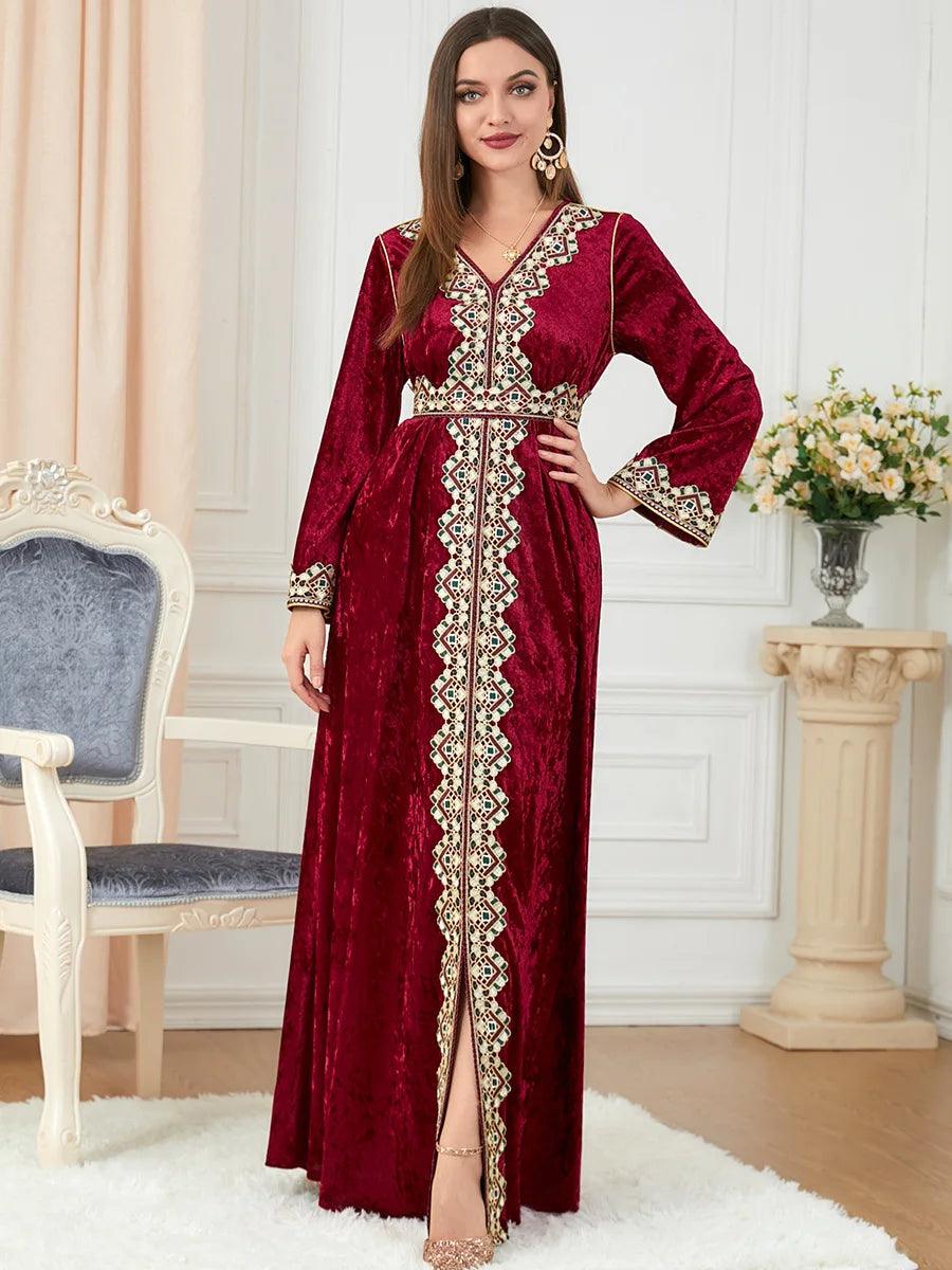 Elegant Dubai inspired dress for muslim women,Modest & stylish fashion