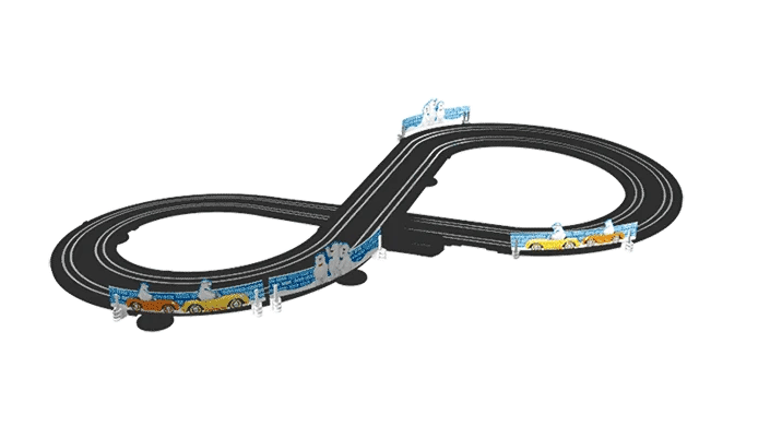 Railway Track Toy Set Racing Track Electric Double Remote Control Car Interactive Autorama Circuit Voiture Toy For Boy Children