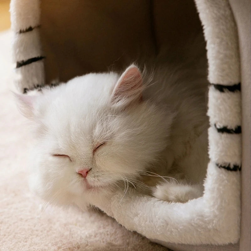Breathable Warm Pet Bed House Detachable Washable Soft Cushions Kennel for Small Dog Cats Pet Supplies