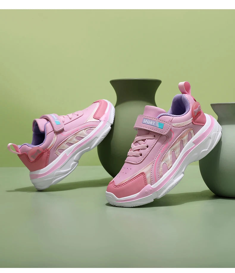Schule Sneaker Für Mädchen Rosa 2025 Neu Komfortabel Frühling Casual Schuhe Für Kinder Weich Flexibel Kinder Mädchen Sport Schuhe