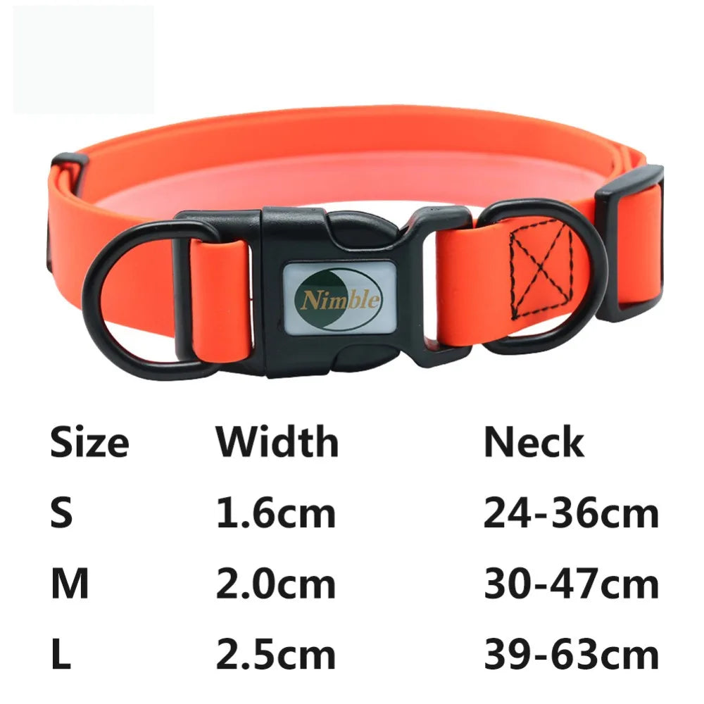 Neues Hochwertiges Haustier Hund Halsband 2025: Wodondog PVC Wasserdicht Anti Schmutzig - Katzen Halsband Einfach Reinigen Große Kleine Hunde Welpen