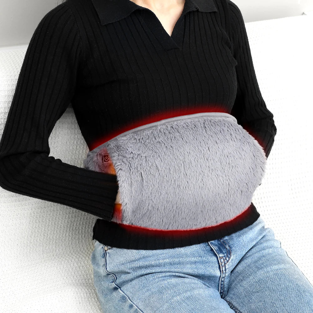 Electric Heating Belt Hand Warmer Winter Heater Waist Warmers Hot Compress Abdominal Lumbar Uterus Warming Pad USB Charging