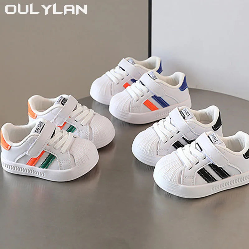 Neue Baby Schuhe 2025 - Frühling Herbst Weiche Sohle Kleinkind - Jungen Sport Schuhe Neue Weiße Mädchen Atmungsaktiv Rutschfest