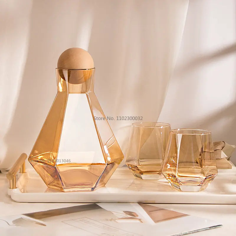 Drinkware Kristallkaraffe Klar - 1L 500ml 25cm Set