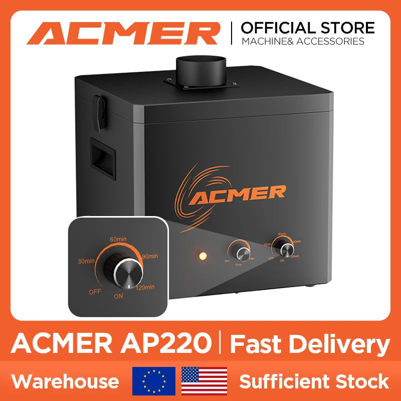 ACMER AP220 Geräuscharmer Luftreiniger - 210 M3h 3Schicht Filter by Golden Bridge Store