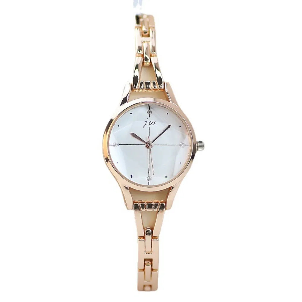 Retro Strass Uhr 2025 - Frauen Armband Uhren Elegant Roségold - Damen Luxus Quarz Armbanduhr Relojes Para Mujer