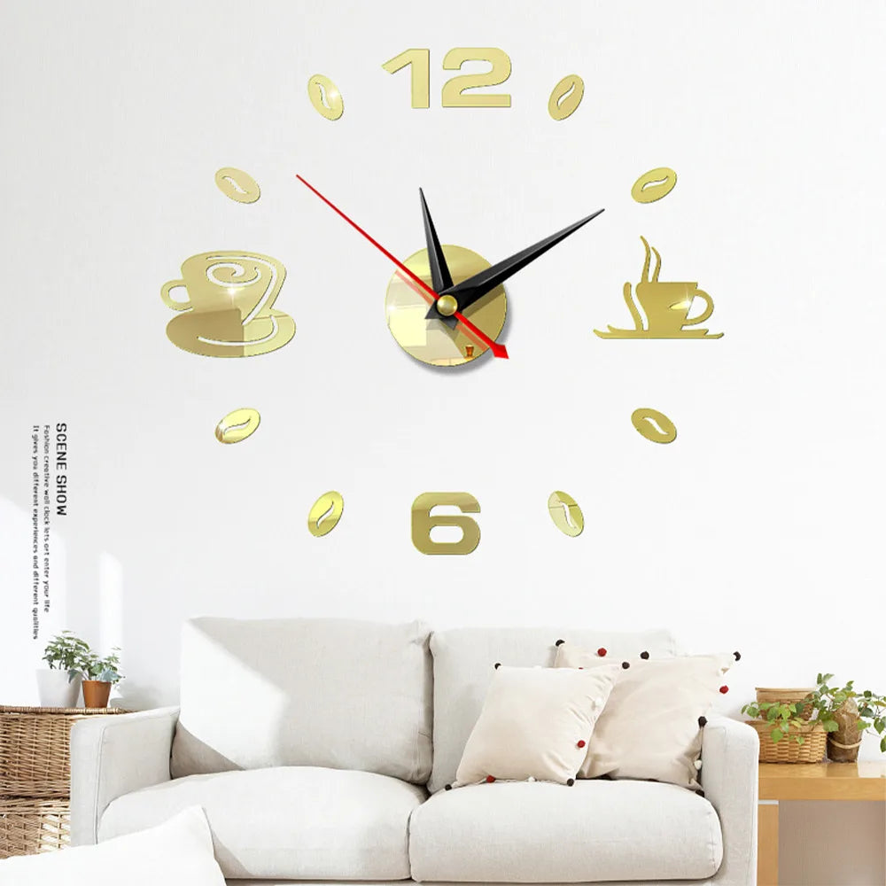 Choice 3D Wanduhr Acryl DIY - Leise Batteriebetrieb 30 cm