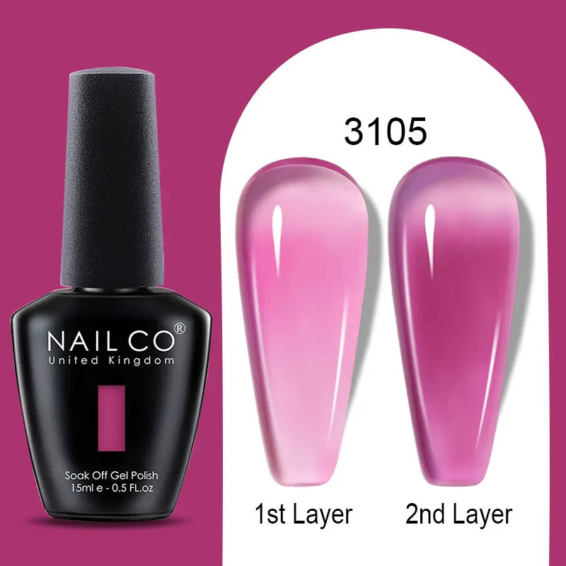 NailCO Gel Nail Polish Nail Art Translucent Vernis Semi Permanent UV LED Lamp Gel Manicure for Gel Polish Nail Glue Productos