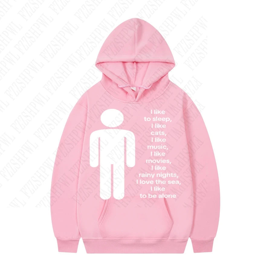 FZZSHPWLCN Harajuku Hoodie HipHop-Aufdruck - Größe XL Slim