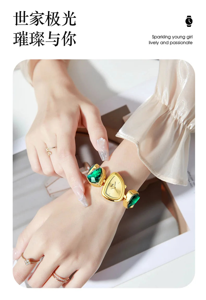 Damen-Armbanduhr 2025: High Quality Women Bracelet - Top Brand Luxury Crystal Rhinestone Quartz Collection