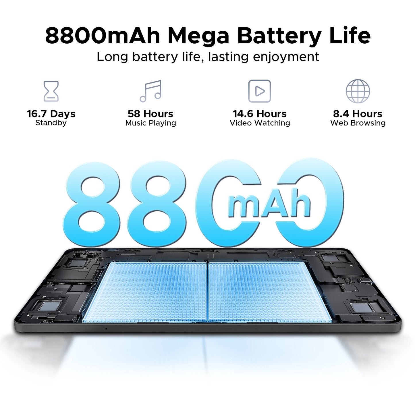 DOOGEE Tab E3 Gemini AI - 12 Zoll Display, 8800mAh Akku, Helio G100