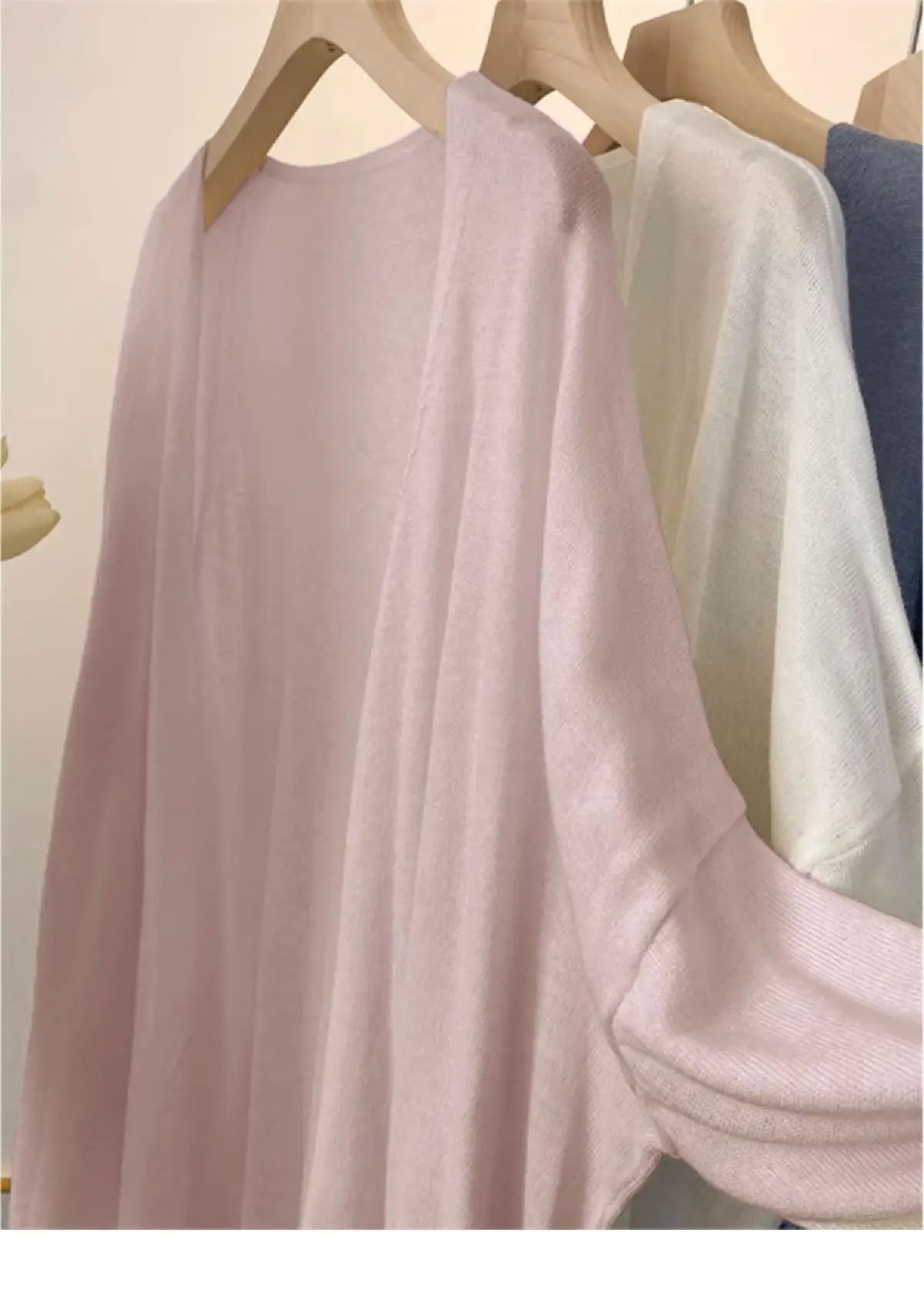 LovelyRoyalCN Cardigan Sommer Strick - Größe M, Material Baumwolle, Farbe Apricot