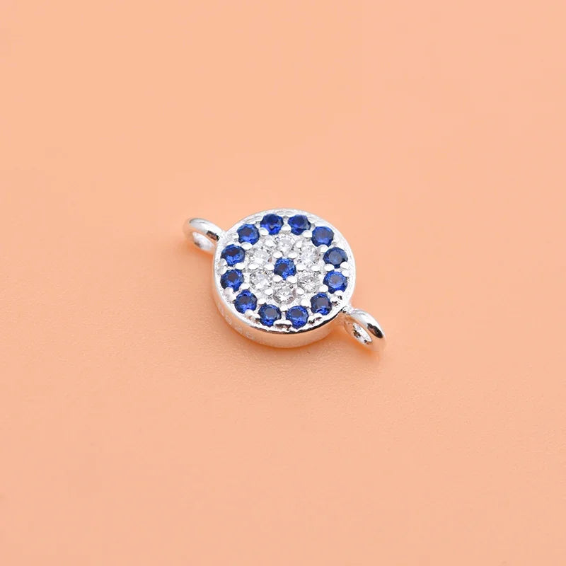 FineFashion DZ106 Blaue Zirkonia Doppelring - 925 10mm