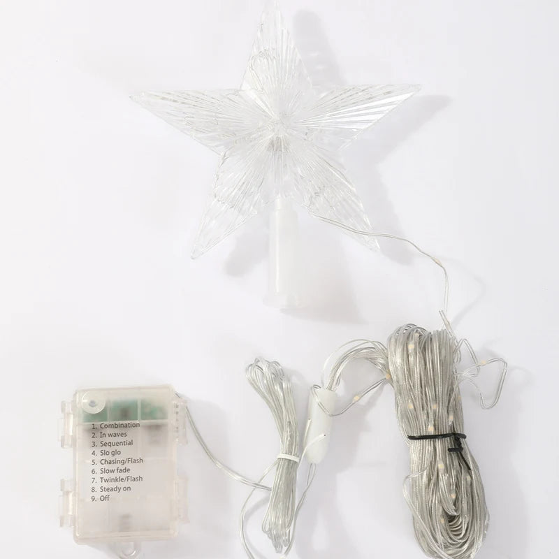 Choice XD2409 Weihnachtsstern Wasserfall-Lichterkette - 198 LEDs 2,2m