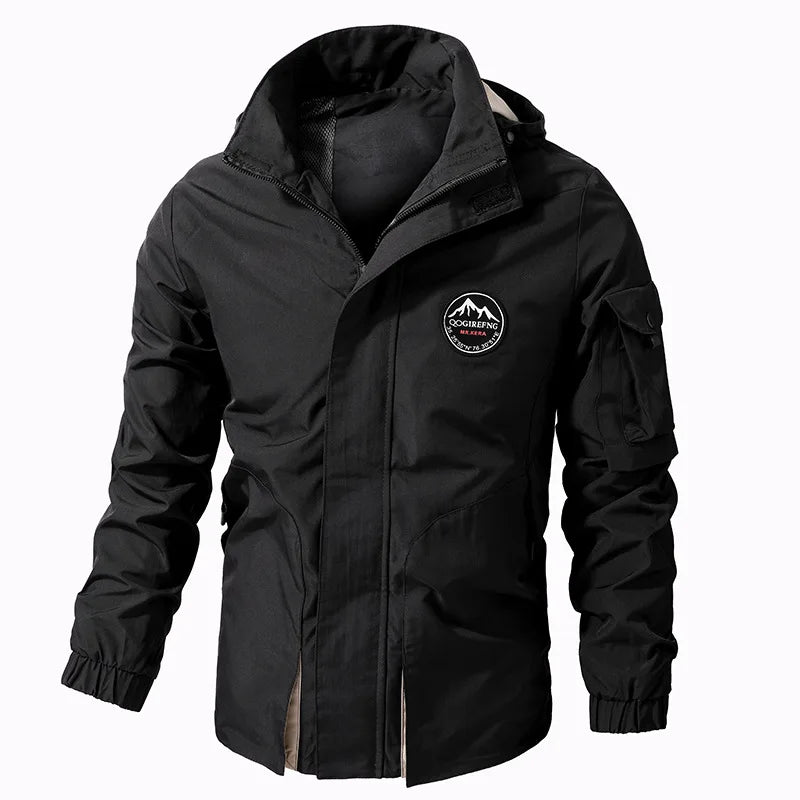 Technische Freizeitjacke Winddicht - Größe 6XL-8XL, Polyester