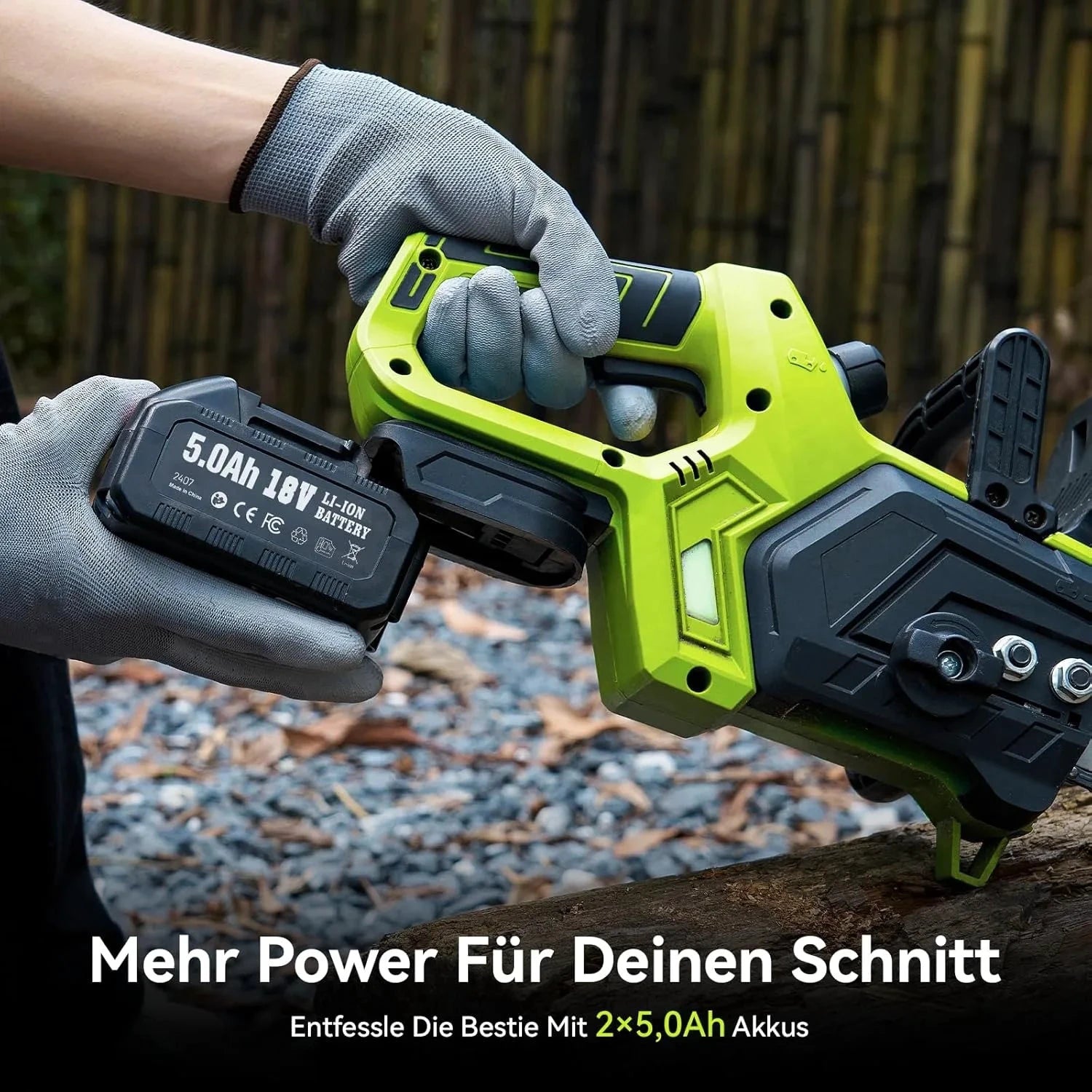 Supstable 12-Zoll Akku Säge Bürstenloser Motor - 2x5Ah, 1200W, 30cm by Golden Bridge Store