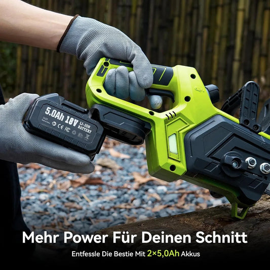 Supstable 12-Zoll Akku Säge Bürstenloser Motor - 2x5Ah, 1200W, 30cm by Golden Bridge Store