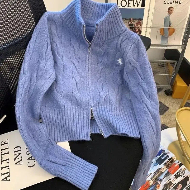 SITMCFCN Koreanischer Chic Cardigan- Größe S, Material Poly