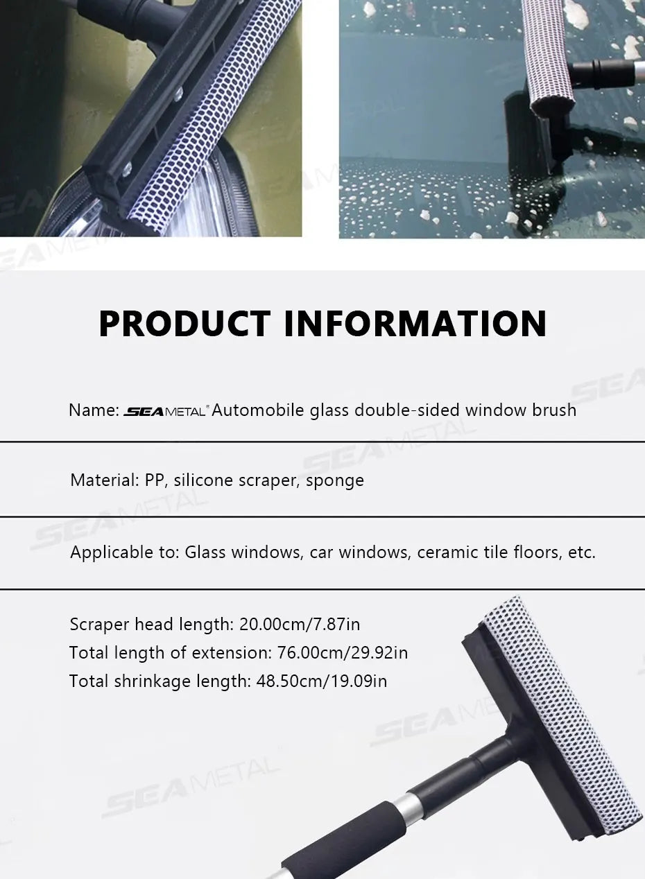 SEAMETAL T-Wischer Fensterreiniger Spiegel - 48×20×6 cm