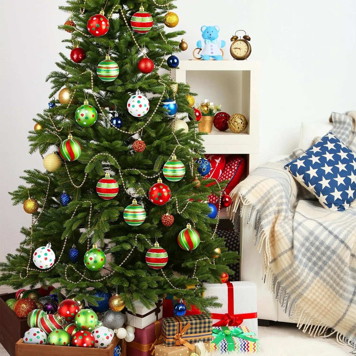 Choice Glitter Kugeln Glitzer Malerei - 6er Set Durchmesser 3 cm