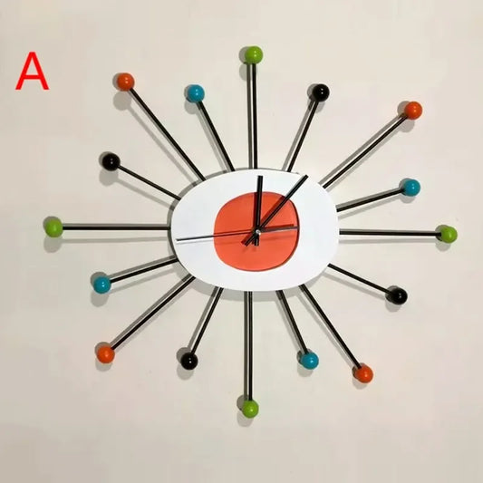 Reloj De Pared 3d Grande Minimalist Living Room Wall Clock Creative Home Decoration Clocks Retro Light Luxury Horloges Murales