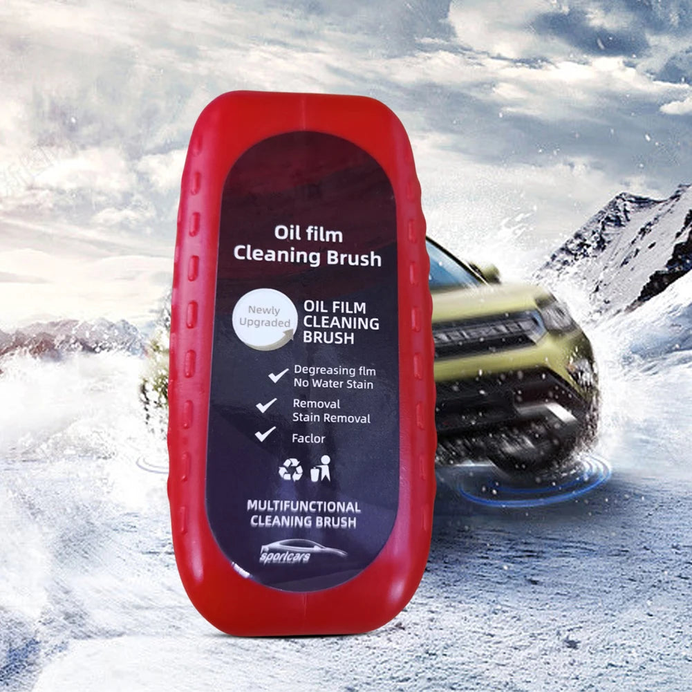 Autoglas-Reiniger 2025: Car Glass Oil Film Remover - Powerful Windshield Cleaner Sponge Brush Water Spots Collection
