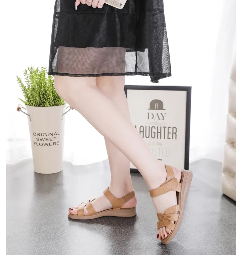 Summer Women Shoes Sandals Open Toe Walking Shoes Soft Ladies Shoes Wedge Women Shoe Party Sandal Women Female Footwear